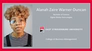 Alanah Zaire Warner-Duncan - Bachelor of Science - Digital Media Technologies