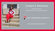 Candace S. McFarlane - Bachelor of Science - Hotel Restaurant and Tourism Management