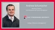 Andrew Schumacher - Bachelor of Science - Hotel Restaurant and Tourism Management