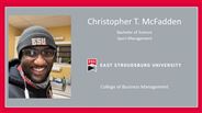 Christopher T. McFadden - Bachelor of Science - Sport Management