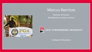 Marcus Narcisse - Bachelor of Science - Rehabilitative & Human Services