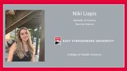 Niki Liapis - Bachelor of Science - Exercise Science