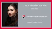 Shauna Marie Charlton - Master of Arts - Communication