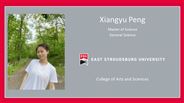 Xiangyu Peng - Master of Science - General Science