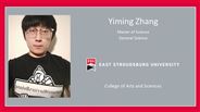 Yiming Zhang - Master of Science - General Science