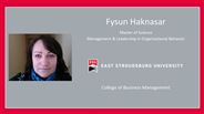 Fysun Haknasar - Master of Science - Management & Leadership 