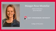 Maegan Rose Mostellar - Master of Education - Special Education
