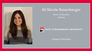 Ali Nicole Rosenberger - Master of Education - Reading