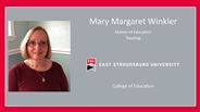 Mary Margaret Winkler - Master of Education - Reading