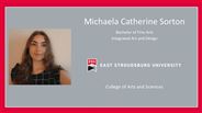 Michaela Catherine Sorton - Bachelor of Fine Arts - Integrated Art and Design