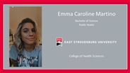 Emma Caroline Martino - Bachelor of Science - Public Health