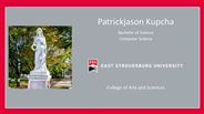 Patrickjason Kupcha - Bachelor of Science - Computer Security