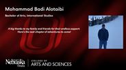 Mohammad Alotaibi - Mohammad Badi Alotaibi - Mohammad Badi Alotaibi - Bachelor of Arts - International Studies