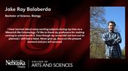 Jake Balaberda - Jake Ray Balaberda - Bachelor of Science - Biology