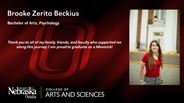 Brooke Beckius - Brooke Zerita Beckius - Bachelor of Arts - Psychology