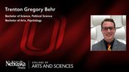 Trenton Behr - Trenton Gregory Behr - Bachelor of Science - Political Science - Bachelor of Arts