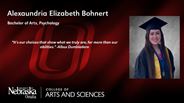 Alexaundria Bohnert - Alexaundria Elizabeth Bohnert - Bachelor of Arts - Psychology