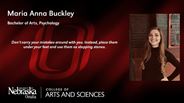 Maria Buckley - Maria Anna Buckley - Bachelor of Arts - Psychology