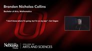 Brandon Collins - Brandon Nicholas Collins - Bachelor of Arts - Mathematics