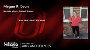Megan Dean - Megan R. Dean - Bachelor of Arts - Political Science