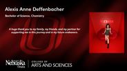 Alexis Deffenbacher - Alexis Anne Deffenbacher - Bachelor of Science - Chemistry