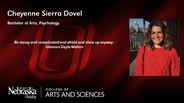 Cheyenne Dovel - Cheyenne Sierra Dovel - Bachelor of Arts - Psychology