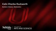 Colin Duckworth - Colin Charles Duckworth - Bachelor of Science - Mathematics