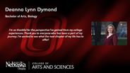 Deanna Dymond - Deanna Lynn Dymond - Bachelor of Arts - Biology