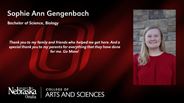 Sophie Gengenbach - Sophie Ann Gengenbach - Bachelor of Science - Biology