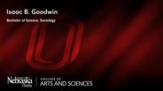 Isaac Goodwin - Isaac B. Goodwin - Bachelor of Science - Sociology