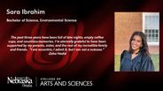 Sara Ibrahim - Sara Ibrahim - Bachelor of Science - Environmental Science