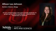 Allison Johnson - Allison Lee Johnson - Bachelor of Science - Biology