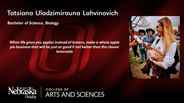 Tatsiana Lahvinovich - Tatsiana Uladzimirauna Lahvinovich - Bachelor of Science - Biology