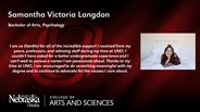 Samantha Langdon - Samantha Victoria Langdon - Bachelor of Arts - Psychology