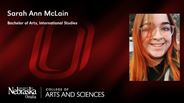 Sarah McLain - Sarah Ann McLain - Bachelor of Arts - International Studies