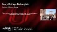 Mary McLaughlin - Mary Kathryn McLaughlin - Bachelor of Science - Biology