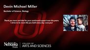 Devin Miller - Devin Michael Miller - Bachelor of Science - Biology