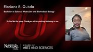 Floriane Oubda - Floriane R. Oubda - Bachelor of Science - Molecular and Biomedical Biology
