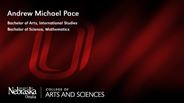 Andrew Pace - Andrew Michael Pace - Bachelor of Arts - International Studies - Bachelor of Science