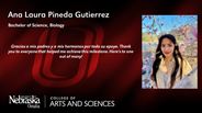 Ana Pineda Gutierrez - Ana Gutierrez - Ana Laura Pineda Gutierrez - Bachelor of Science - Biology