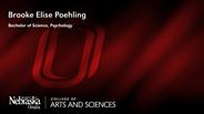 Brooke Poehling - Brooke Elise Poehling - Bachelor of Science - Psychology
