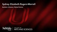 Sydney Rogers-Morrell - Sydney Elizabeth Rogers-Morrell - Bachelor of Science - Political Science