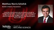 Matthew Schefcik - Matthew Norris Schefcik - Bachelor of Science - Neuroscience