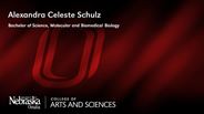 Alexandra Schulz - Alexandra Celeste Schulz - Bachelor of Science - Molecular and Biomedical Biology