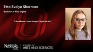 Etta Sherman - Etta Evelyn Sherman - Bachelor of Arts - English
