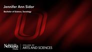 Jennifer Sidor - Jennifer Ann Sidor - Bachelor of Science - Sociology