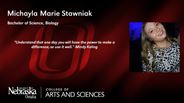 Michayla Stawniak - Michayla Marie Stawniak - Bachelor of Science - Biology