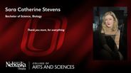 Sara Stevens - Sara Catherine Stevens - Bachelor of Science - Biology