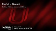 Rachel Stewart - Rachel L. Stewart - Bachelor of Science - Environmental Science