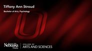Tiffany Stroud - Tiffany Ann Stroud - Bachelor of Arts - Psychology